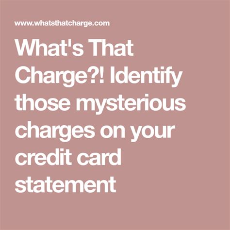 mysterious charges on credit cards